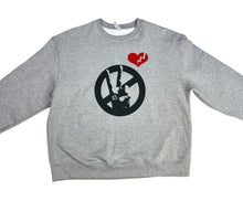 Load image into Gallery viewer, PEACE 2 MY HEART CREW (GREY)