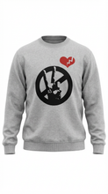 Load image into Gallery viewer, PEACE 2 MY HEART CREW (GREY)